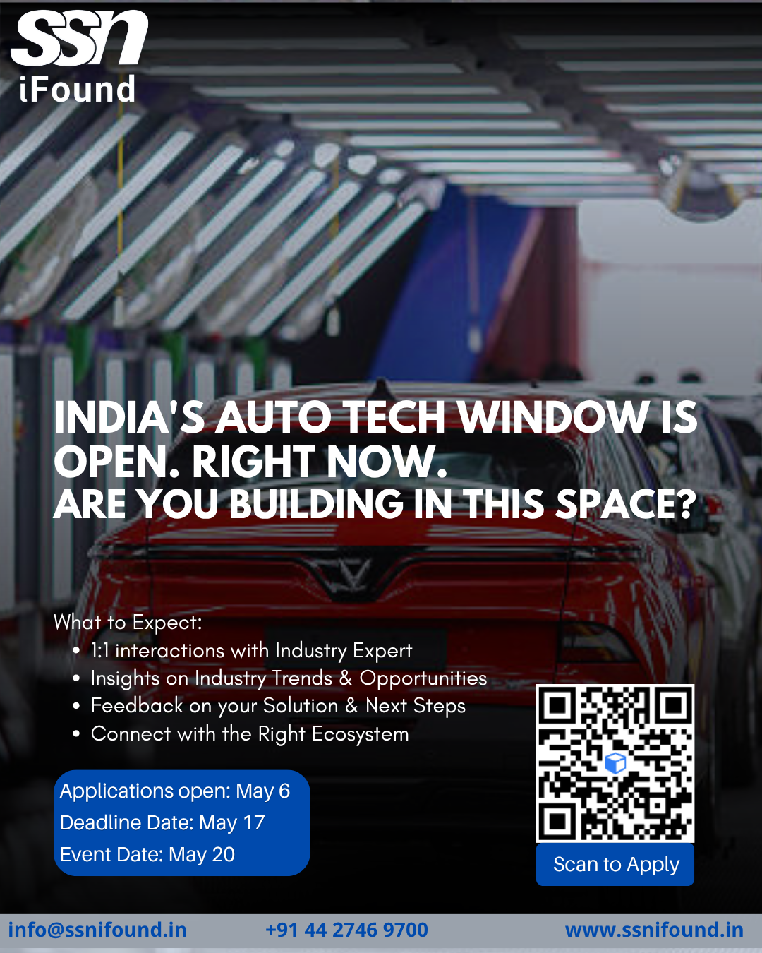 SSN iFound AutoTech Deep Dive Event Flyer